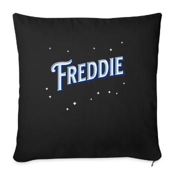 Freddie names personalized - Sofa pillowcase 17,3'' x 17,3'' (45 x 45 cm) - black - Front