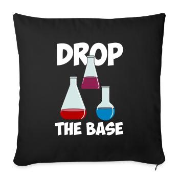 Laissez tomber la science de base - Housse de coussin décorative 45 x 45 cm - noir - Devant