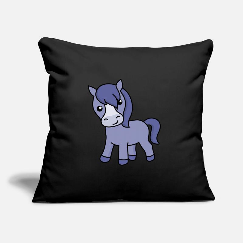 Pferd Comic Tier Sofakissenbezug 45 x 45 cm