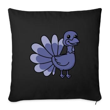Truthan Comic Animal - Sofa pillowcase 17,3'' x 17,3'' (45 x 45 cm) - black - Front