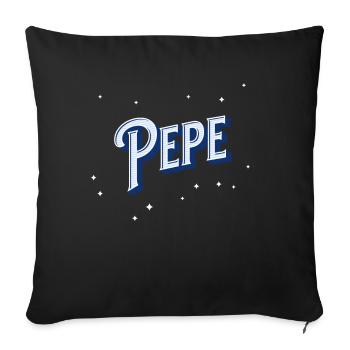 Pepe Namen personalisiert - Sofakissenbezug 45 x 45 cm - Schwarz - Vorne