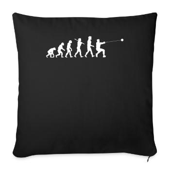 Hammer throw - Sofa pillowcase 17,3'' x 17,3'' (45 x 45 cm) - black - Front
