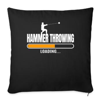 Hammer throw - Sofa pillowcase 17,3'' x 17,3'' (45 x 45 cm) - black - Front