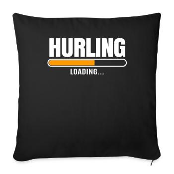Schleudern Hurling - Sofa pillowcase 17,3'' x 17,3'' (45 x 45 cm) - black - Front