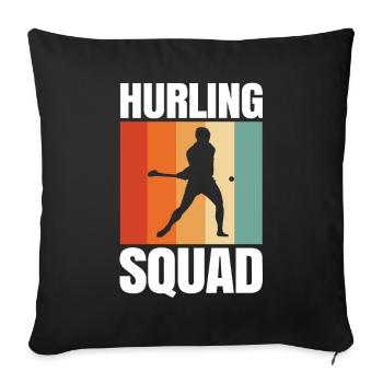 Schleudern Hurling - Housse de coussin décorative 45 x 45 cm - noir - Devant