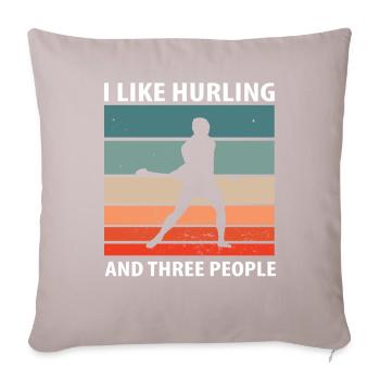 Schleudern Hurling - Sofa pillowcase 17,3'' x 17,3'' (45 x 45 cm) - light taupe - Front