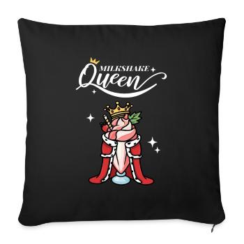 Milkshake Reine Milkshake Milchshake - Housse de coussin décorative 45 x 45 cm - noir - Devant
