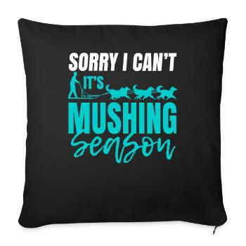 Sled Dog Racing Sled Dog Gift - Sofa pillowcase 17,3'' x 17,3'' (45 x 45 cm) - black - Front