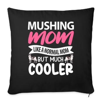 Sled Dog Racing Sled Dog Gift - Sofa pillowcase 17,3'' x 17,3'' (45 x 45 cm) - black - Front