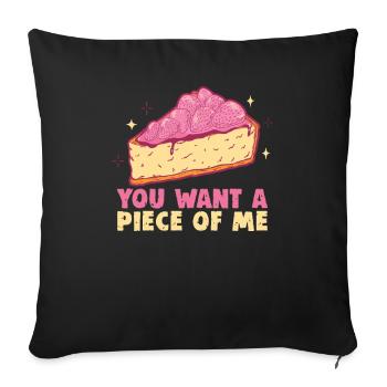 Baking cookies and cakes Baker or hobby baker - Sofa pillowcase 17,3'' x 17,3'' (45 x 45 cm) - black - Front