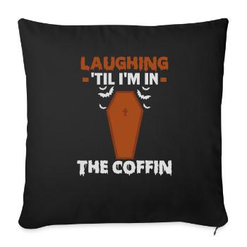 Halloween design for the Halloween party - Sofa pillowcase 17,3'' x 17,3'' (45 x 45 cm) - black - Front