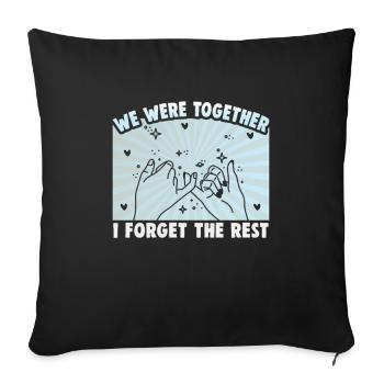 Cadeau d’amitié pour bon ami - Housse de coussin décorative 45 x 45 cm - noir - Devant