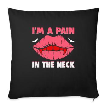 Halloween design for the Halloween party - Sofa pillowcase 17,3'' x 17,3'' (45 x 45 cm) - black - Front