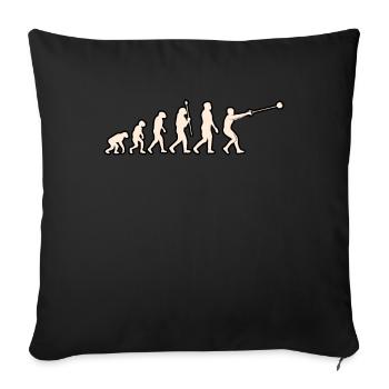 Evolution Of Hammer Throwing - Sofa pillowcase 17,3'' x 17,3'' (45 x 45 cm) - black - Front