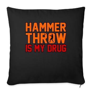Hammerwurf Weit - Sofakissenbezug 45 x 45 cm - Schwarz - Vorne