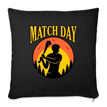 Match Day Hurling - Sofakissenbezug 45 x 45 cm - Schwarz - Vorne