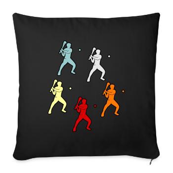 Hurling sports game - Sofa pillowcase 17,3'' x 17,3'' (45 x 45 cm) - black - Front