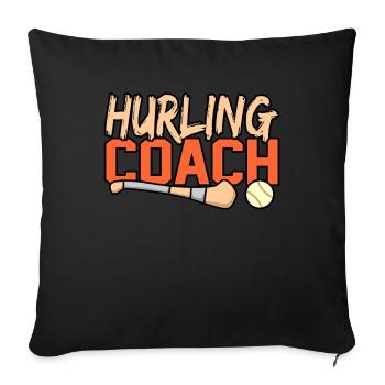 Hurling trainer - Sofakissenbezug 45 x 45 cm - Schwarz - Vorne