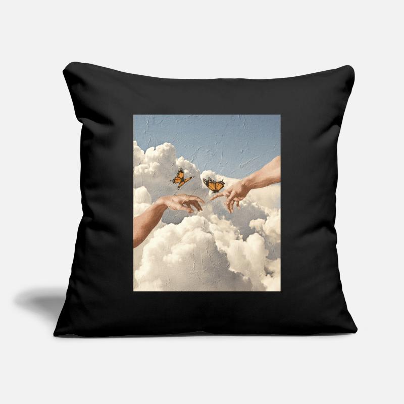 Vintage Cloud Esthétique Dreamcore Angelcore Housse de coussin décorative 45 x 45 cm