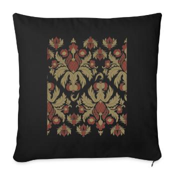 Motif Esthétique Baroque Old Vintage Grunge - Housse de coussin décorative 45 x 45 cm - noir - Devant