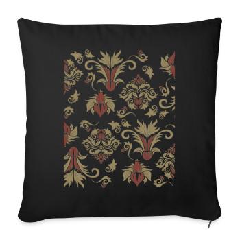 Motif Esthétique Baroque Old Vintage Grunge - Housse de coussin décorative 45 x 45 cm - noir - Devant