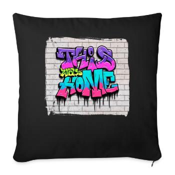 Zombiecore Aesthetic - Sofa pillowcase 17,3'' x 17,3'' (45 x 45 cm) - black - Front