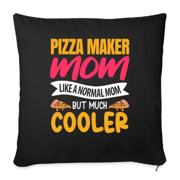 Pizza Maker Pizza Maker Pizza Love - Housse de coussin décorative 45 x 45 cm - noir - Devant