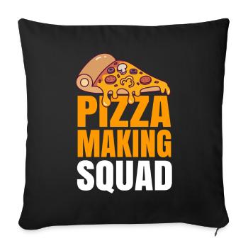 Pizza Maker Pizza Maker Pizza Love - Housse de coussin décorative 45 x 45 cm - noir - Devant