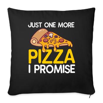 Pizza Maker Pizza Maker Pizza Love - Housse de coussin décorative 45 x 45 cm - noir - Devant