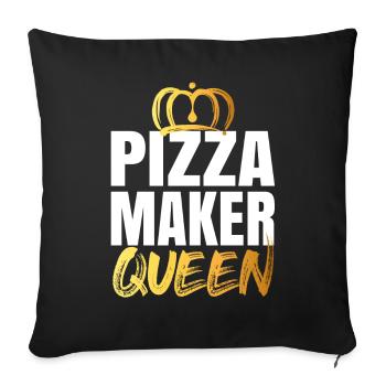 Pizza Maker Pizza Maker Pizza Love - Housse de coussin décorative 45 x 45 cm - noir - Devant