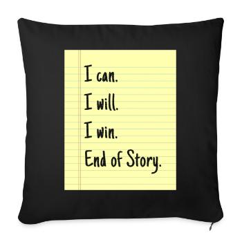 Downtown Girl Aesthetic Coquette - Sofa pillowcase 17,3'' x 17,3'' (45 x 45 cm) - black - Front
