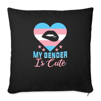 Bisexell Transgender Pride Day LGBT - Sofakissenbezug 45 x 45 cm - Schwarz - Vorne