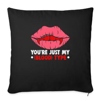 Halloween design for the Halloween party - Sofa pillowcase 17,3'' x 17,3'' (45 x 45 cm) - black - Front