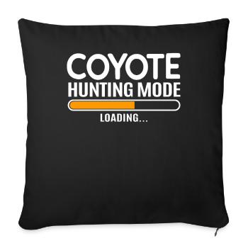 Coyote Hunting Coyote Hunting Gift - Sofa pillowcase 17,3'' x 17,3'' (45 x 45 cm) - black - Front