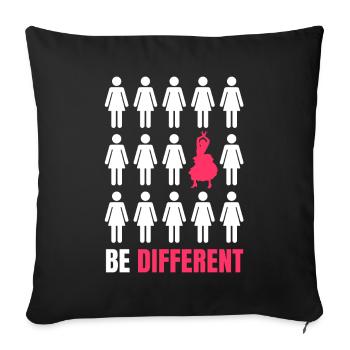 Flamenco - Housse de coussin décorative 45 x 45 cm - noir - Devant