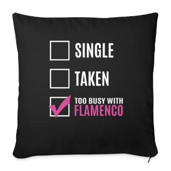 Flamenco - Housse de coussin décorative 45 x 45 cm - noir - Devant