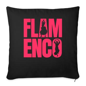 Flamenco - Housse de coussin décorative 45 x 45 cm - noir - Devant