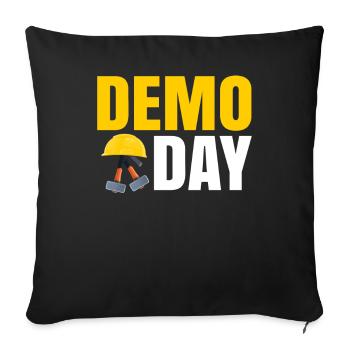 House Destruction Renovation Gift - Sofa pillowcase 17,3'' x 17,3'' (45 x 45 cm) - black - Front