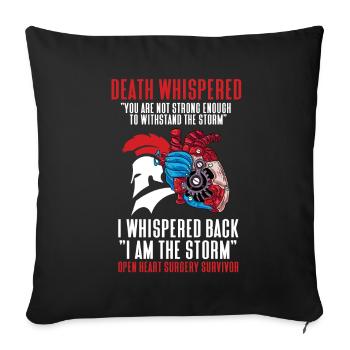Operation Heart Gift - Sofa pillowcase 17,3'' x 17,3'' (45 x 45 cm) - black - Front