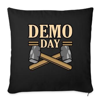 House Destruction Renovation Gift - Sofa pillowcase 17,3'' x 17,3'' (45 x 45 cm) - black - Front