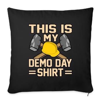House Destruction Renovation Gift - Sofa pillowcase 17,3'' x 17,3'' (45 x 45 cm) - black - Front