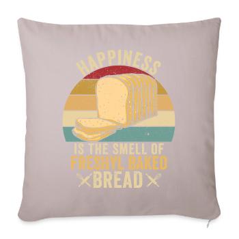 Funny bread baker - Sofa pillowcase 17,3'' x 17,3'' (45 x 45 cm) - light taupe - Front