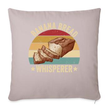 Funny bread baker - Sofa pillowcase 17,3'' x 17,3'' (45 x 45 cm) - light taupe - Front