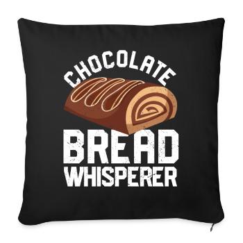 Funny bread baker - Sofa pillowcase 17,3'' x 17,3'' (45 x 45 cm) - black - Front