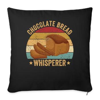 Funny bread baker - Sofa pillowcase 17,3'' x 17,3'' (45 x 45 cm) - black - Front