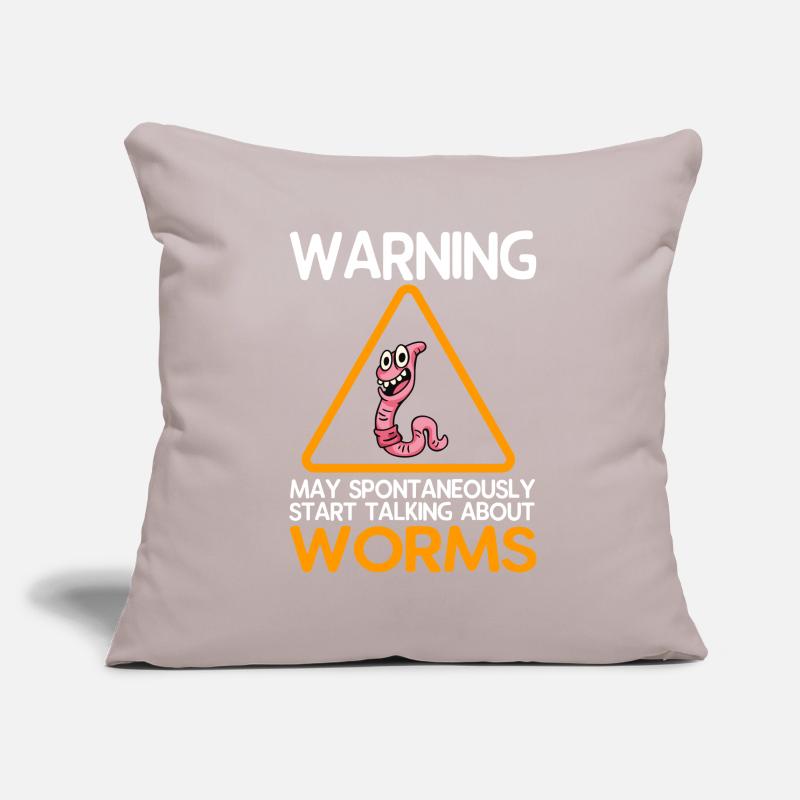 Compost Worms Gift Sofa pillowcase 17,3'' x 17,3'' (45 x 45 cm)
