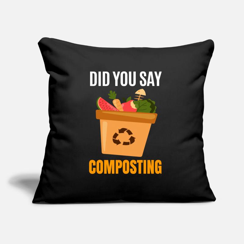 Compost Worms Gift Sofa pillowcase 17,3'' x 17,3'' (45 x 45 cm)