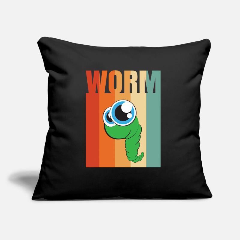 Compost Worms Gift Sofa pillowcase 17,3'' x 17,3'' (45 x 45 cm)