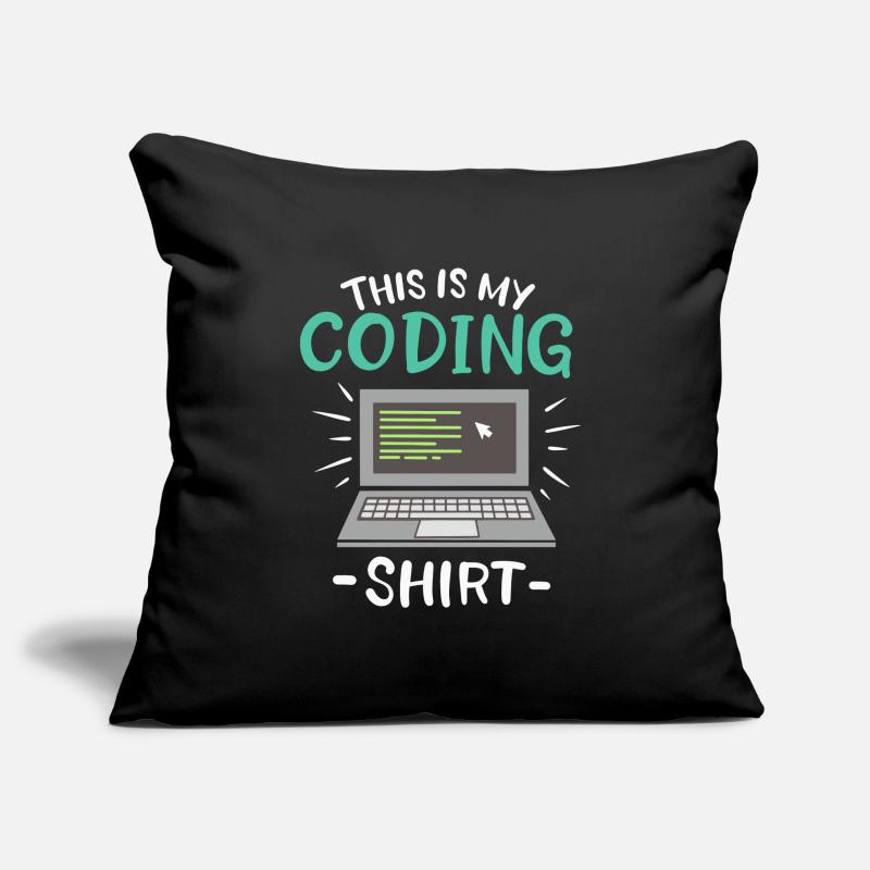 Ceci est mon codeur de chemise de codage Housse de coussin décorative 45 x 45 cm