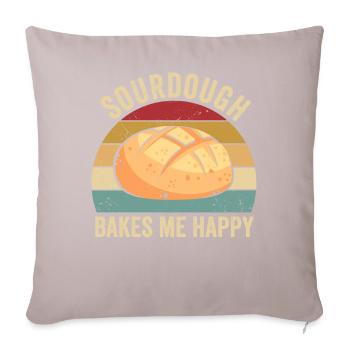Funny bread baker - Sofa pillowcase 17,3'' x 17,3'' (45 x 45 cm) - light taupe - Front